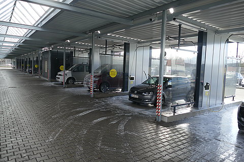 Self Service carwash centre EFA, Karlsruhe - Germany, 
